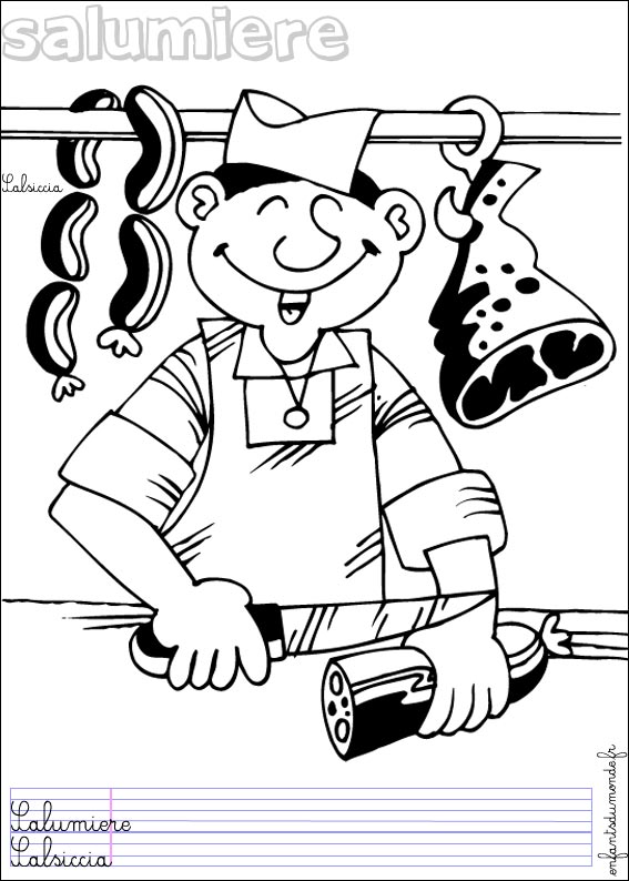 coloriage charcutier 1